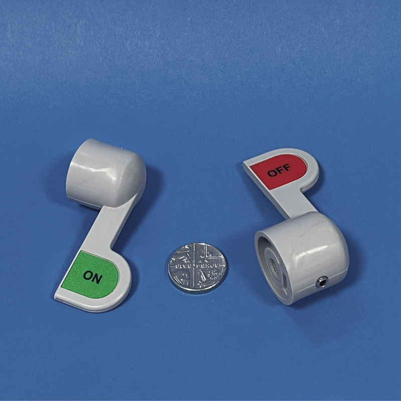 Tough, robust moulded plastic components for medical sector manufacturer. Acetal moulded plastic parts Made in Britain by OF Bell in County Durham.