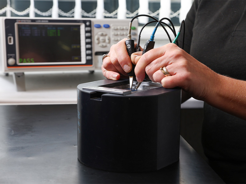In-house machining for EMAT components by OF Bell.